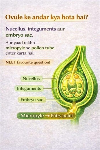 Ovule ke andar kya hota hai ? #education #neetbiology #science