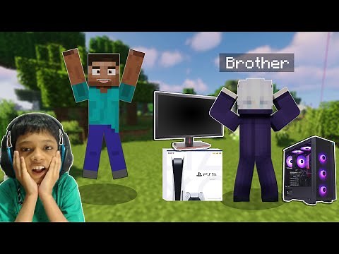 Minecraft but, if my BROTHER lose, he BUY me everything I want