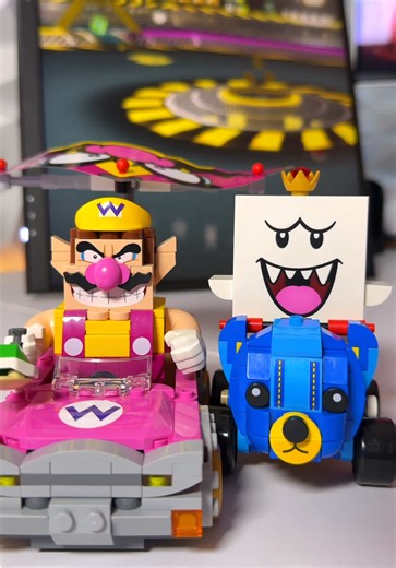 Construcción del set King Boo y Wario de LEGO