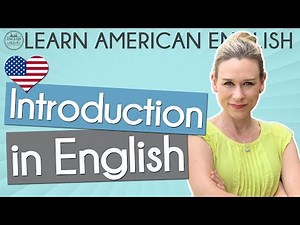 Introduction in English | Learn American English | English with Jackie