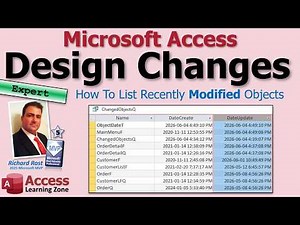 How To List Recently Changed Objects in Microsoft Access (Forms, Queries, Reports & Tables)