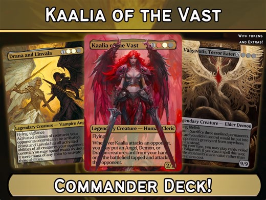Kaalia of the Vast - Angel Dragon Demon Tribal - Proxy Deck - Perfect Magic Gift - Tokens Included - Etsy