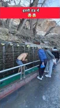 bathing challenge in winter #shorts