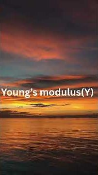 🔥 “Young’s Modulus in 60 Seconds | The Hidden Strength of Materials!” #physicstutor #education