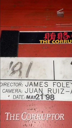 The Corruptor (1999) Original Production Clapperboard Timecode Slate