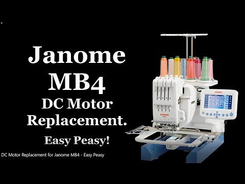 DC Motor Replacement for Janome MB4 Easy Peasy!