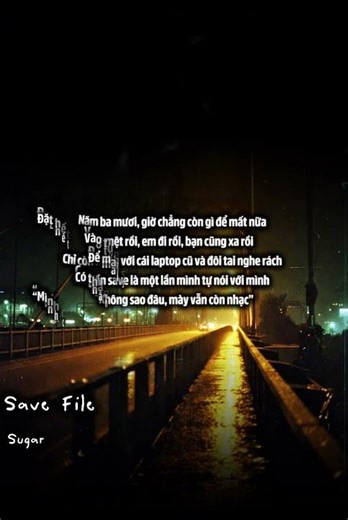 Save File save my life. Coming soon... #sugar #rapviet #savefile