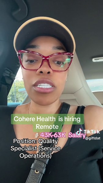 Go to Google and type 👉🏾 Cohere health hiring Quality Specialist service Operations remote. Hit search and scroll down to the Boards.greenhouse link to directly apply or go to the companys website. All states can apply. ❤️💫 #foryou #fypシ #workfromhome