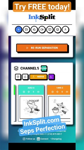 Web-Based #separations for any image. The fastest most accurate #colorseparation in #Screenprinting