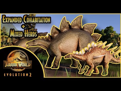 EXPANDED COHABITATION+MIXED HERDS | Jurassic World Evolution 2 | Mods