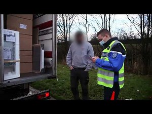 Overloaded truck: the check that ends badly
