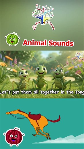 Hooray Animal Sounds Song 🐾🎶 | Seahorses, Bats & Crickets | Fun Animal Sounds for Kids