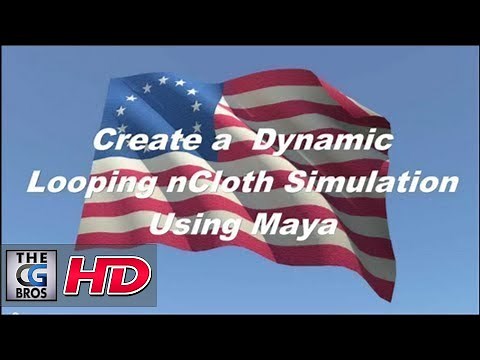 Maya nCloth Dynamics Tutorial: Looping Flag Sim Using the blendCache Node (Intermediate Level)