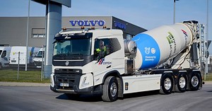 First electric concrete mixer truck unveiled by Volvo Trucks paves way for sustainable construction
