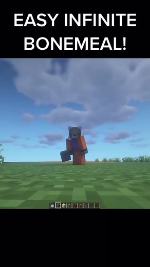 Easy Infinite Bonemeal Farm in Minecraft