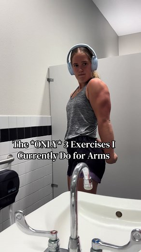 Updated arm routine! 3 exercises all you need, let’s go! #gym #biceps #triceps