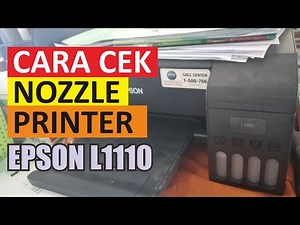 Cara Cek Nozzle Printer Epson