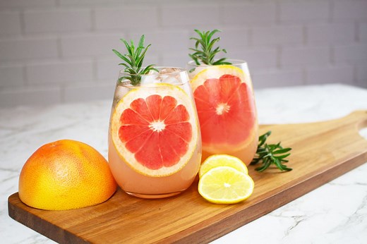 Grapefruit Mocktail With Rosemary | Mocktail Recipes