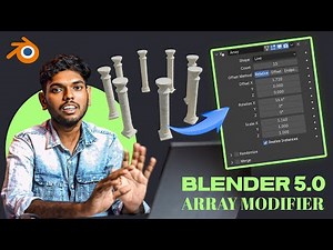 Blender Array Modifier Tutorial 🔥 Create Repeating Objects Easily | Beginner Guide