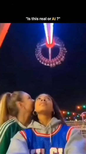 sci || teach || physics || on Instagram: "The post shares a 10-second clip of young adults in Villanova jerseys screaming "Oh my God!" on a high-swinging carnival ride, using dramatic perspectives to heighten terror and prompt authenticity debates. Analysis of frames reveals indicators, Including unnaturally taut chains without slackening--contrary to real wave swinger physics documented in amusement engineering studies--and no matching Incident reports from recent carnivals. Garnering 8.8 milli