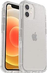 OtterBox Symmetry Clear Series Case for iPhone 12 Mini - Stardust (Silver Flake/Clear)