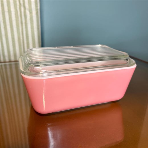 Vintage Pyrex 502 Pink Refrigerator Storage With Glass Lid. - Etsy