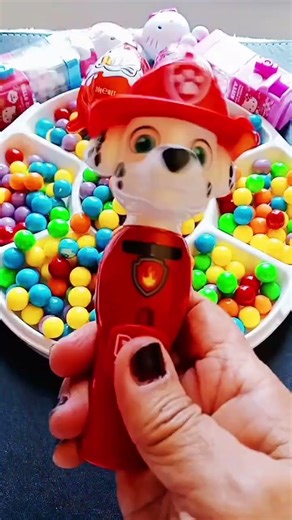 ASMR SATISFYING SOUNDS WOW!!🌈 RED FIREMAN POP PALS | MIXED CANDIES PLATTER #shorts #trending #viral