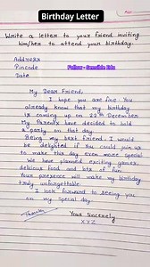 360K views · 1.5K reactions | Birthday Letter | English Learning #englishlanguage #englishsetter #viralreelsfacebook #exploremore #birthdayletter #viralfbpage #englishforall #birthdayboy #englishlover #FBPage #englishtips #essaywriting #viralreelsシ | Sensible Edu | Facebook