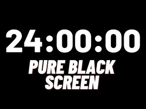 24 Hour Countdown Timer On Black Screen