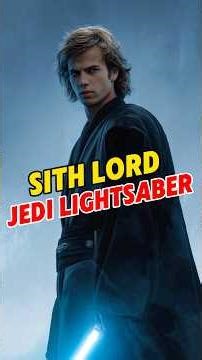 Why did Anakin still use a blue lightsaber after turning to the dark side? #starwars#scifi #shorts