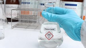 Potassium Cyanide Solution Hazardous Chemicals Symbols Stock Footage Video (100% Royalty-free) 1104184667 | Shutterstock