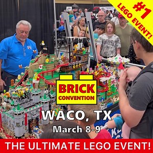 America's Largest LEGO Expo is coming to Waco, TX! Tickets are selling out fast at www.brickconvention.com/waco Fun for LEGO Fans of All Ages! - LIFE-SIZE, MASSIVE LEGO DISPLAYS, now totaling OVER 100 LEGO CREATIONS at our event🏟️ - NEW, HUGE LEGO STAR WARS DISPLAYS - LEGO MOSAIC BUILD STATIONS - NEW LEGO ARTISTS FOR 2025 - NEW VENDORS SELLING EXCLUSIVE ITEMS, RETIRED LEGO SETS, THOUSANDS OF LEGO MINIFIGS, & MORE | BRICK CONVENTION