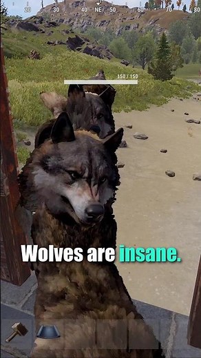 Wolves Are Terrifying in Rust! One Thing Can Stop Them...Sorta... #rust #rustshorts #rusttips