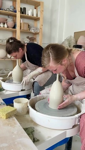 once you gained the confidence to reproduce a piece, you come up with creative ideas to destroy it. #levelup • #pottery #potterygirl #potterylove #potteryartist #potterytiktok #potterywheel #potteryt #potteryvids #smashing #ceramic #satisfying #satisfyingvideo #satisfaction #blowup #foryou #foryoupage #4u #artist #art #fyp #fy #potterystudio #explosion #kiss #tortus #clay #clayart #claycracking #ceramic #ceramiccasualties #bang