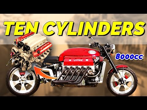 Genius.. A Hand-built Motorcycle with Viper V10 Engine 8000 cc, Broke the Guinness World Record