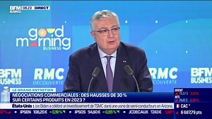29K views · 319 reactions | Négociations commerciales: des hausses de 30% sur certains produits en 2023? "Il est tout à fait normal qu'une partie de l'inflation soit passée sur les consommateurs". ️ Jacques Creyssel, Délégué général de la Fédération du Commerce et de la Distribution (FCD) | Good Morning Business | Facebook