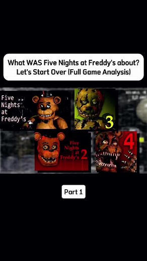 What WAS Five Nights at Freddy's about? Let's Start Over (Full Game Analysis) #fyp #fnaf #fnaf2 #fnaf3 #fnaf4 #fivenightsatfreddys #horrorgame #gaming