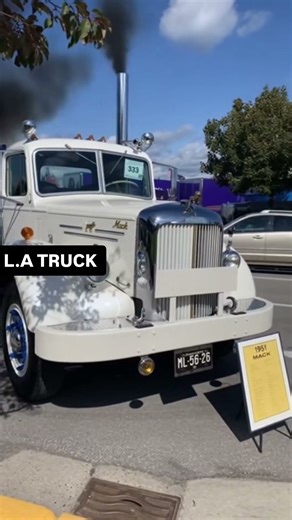 Mack L-Series truck, a heavy-duty model produced between 1940 and 1956. #truck #shorts