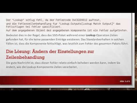 Behebung des SSIS Fehlercodes DTS_E_INDUCEDTRANSFORMFAILUREONERROR für einen reibungslosen Paketlauf