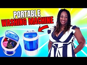 Portable washing machine review 2021. It's cute but does it work? Amazon Review