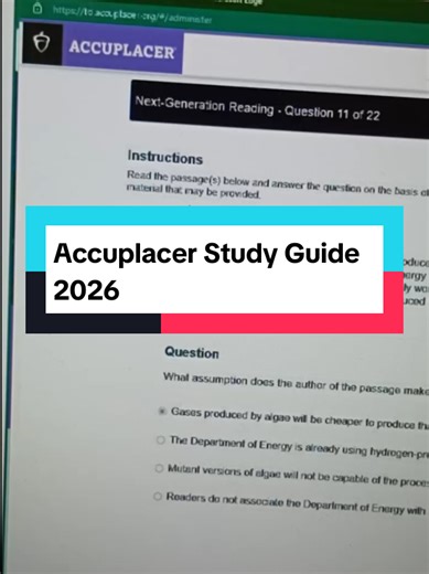 Accuplacer Study Guide 2026 #accuplacermath #accuplacer #accuplacerhelp #accuplacerstudyguide
