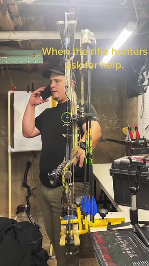 Anybody can shoot a rifle. #bowhunting #bowhunter #deerhunting #hoytarchery #riflehunters