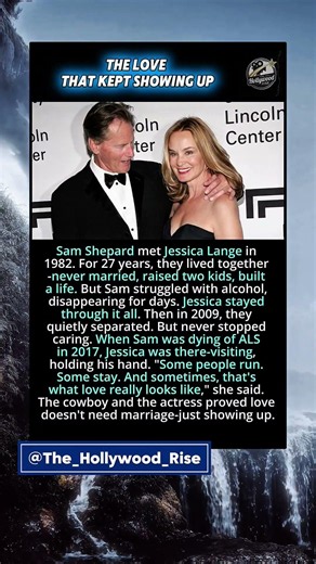 The Love That Kept Showing Up.Sam Shepard and Jessica Lange #celebritylife #lovestory #hollywood