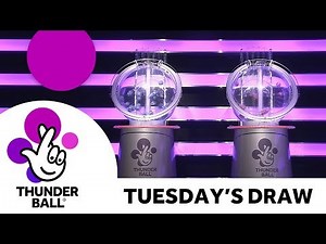 The National Lottery ‘Thunderball’ draw results from Tuesday 5th February 2019