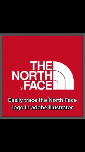 Easily trace the north face logo in adobe illustrator #logo #logodesign #northface #thenorthface #art #design #graphicdesign #fyp #fypシ #like #love