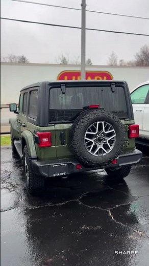 Test drive this 2024 Jeep Wrangler Sahara at SHARPE today! #JeepWrangler #WranglerSahara