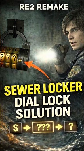 RESIDENT EVIL 2 Remake Sewer Locker Dial Lock Puzzle 🔐