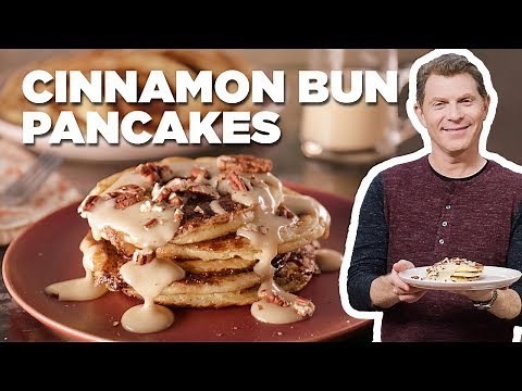 Cinnamon Bun PANCAKES with Bobby Flay | Brunch @ Bobby’s | Food Network