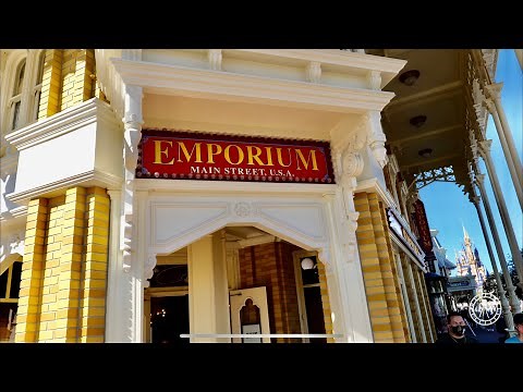 Magic Kingdom Emporium Store on Main Street USA - Filmed in 4K | Walt Disney World Shopping 2021