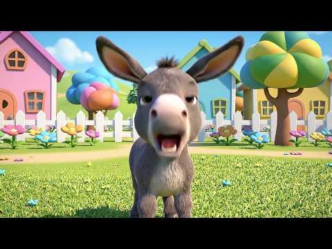Baby Donkey Says Hee Haw Hee | Funny Farm Animal Songs & Nursery Rhymes